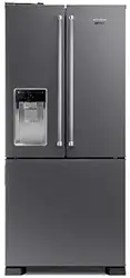 Geladeira Brastemp Gourmand Frost Free Side Inverse 3 Portas Água e Gelo na Porta 515 litros Inox - BRH86AR 110V