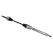 Detroit Axle - Front Right CV Axle for 2011-2015 Ford Fiesta Passenger Side CV Axle Shaft Assembly 2012 2013 2014 Replacement