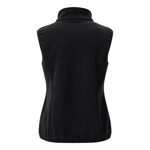 Womens Fleece Vest Full Zip Stand Collar Side Pockets Casual Fall Layering - image 8