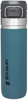 Stanley Quick Flip Stainless Steel Water Bottle .71L / 24OZ Lagoon  Leakproof Insulated Water Bottle - Push Button Locking Lid - BPA-Free Thermos Flask - Cup Holder Compatible - Dishwasher Safe