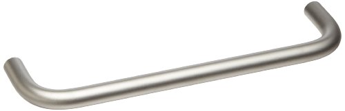 Image of Stainless Steel Metric Pull Handle with Unthreaded Holes, Round Grip, Matte Finish, 160mm Center-to-Center, 51mm Projection, 10mm Grip Size (Pack of 1)