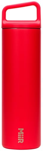 MiiR Wide Mouth Water Bottle - 20oz Insulated Water Bottle in Stainless Steel with Double Wall Vacuum Insulation, Leakproof Design, Keeps Drinks Hot or Cold