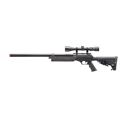 Powerful Mb13 Aps Sr-2 Metal Bolt Airsoft 450 Fps Single Bolt Action Sniper Rifle With 3X Scope, Speed Loader And 0.20G 6Mm Bbs, Color Black #TOP2