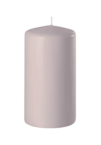 Candela a colonna, altezza: 130 mm, Ø 70 mm, durata: circa 60 ore (rosa legno)