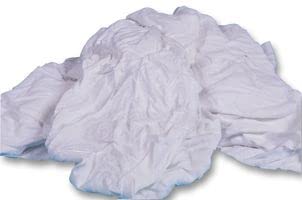 Chiffons/lingettes en tissu blanc – Boîte de 5 kg, accessoires chimiques Qté X 1