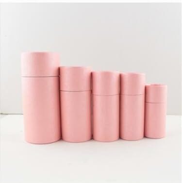 Runde Geschenkbox aus Karton für kosmetische Flaschen mit ätherischen Ölen, Lippenstift-Parfüm-Verpackung, Kraftpapier-Röhrenboxen 10/20/30 ml, 30 Stück, 11,4 x 5,1 cm, 50 ml