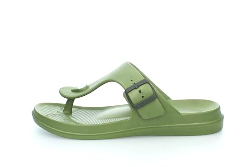 Basha Slipper Durable Rubber Non-Slip Flip Flops, College Dorm, Bathroom, Outdoor