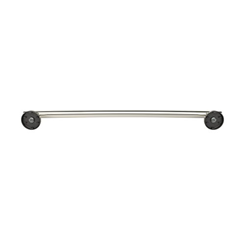 Image of Amerock Arrondi 18 inch Polished Stainless Steel Towel Bar | Decorative bathroom hardware in durable Stainless Steel construction; mounting hardware included for easy installation