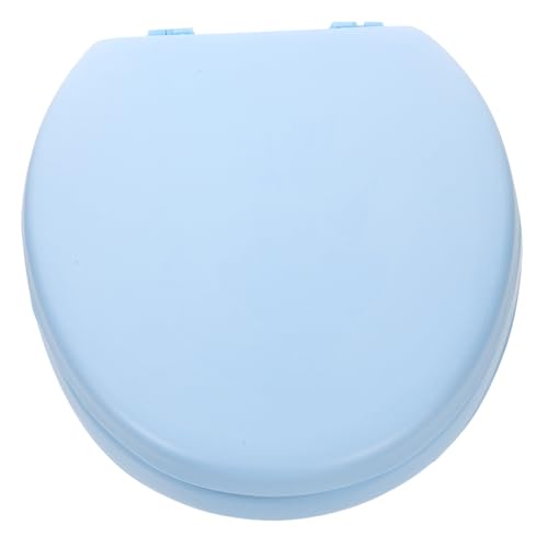 AUTSUPPL Abattant Wc Mousse Rembourré Allongé Siège de Toilette Doux et Confortable Facile à Nettoyer Support Renforcé Design Classique pour Salle de Bain