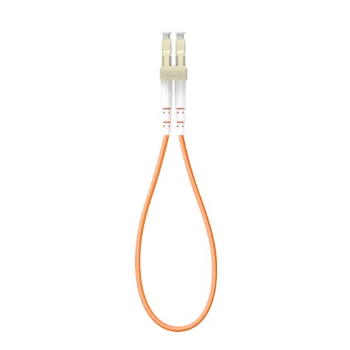 Image of LC Multimode OM2 Fiber Loopback Adapter with Pull Tab, for Fiber Optic Testing and Equipment Diagnostics