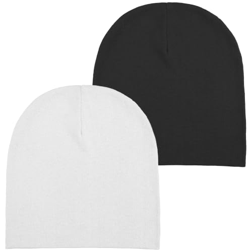 choshion Thin 100% Cotton Fine-Knit Beanie Hat Slouchy Soft Chemo Skull Cap