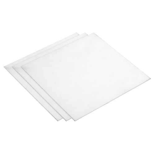 QUARKZMAN 3 Stück GR1 Titanium Platte Blech 100x100x1mm Titanlegierung Metallblech Für Industriemaschinen Metallbearbeitung (4x4x0.04)