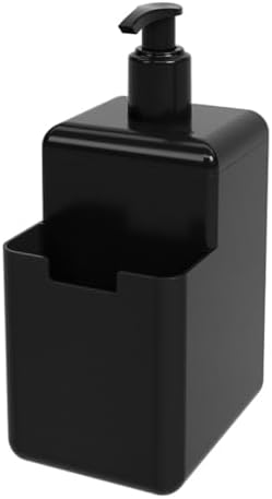 Coza - Dispenser para Detergente e Esponja 500ml Single - Preto
