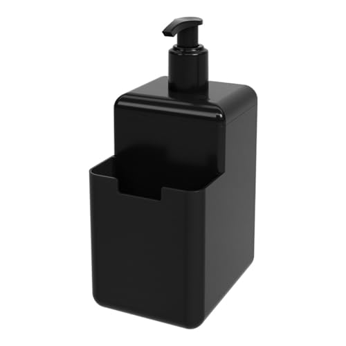 Coza - Dispenser para Detergente e Esponja 500ml Single - Preto