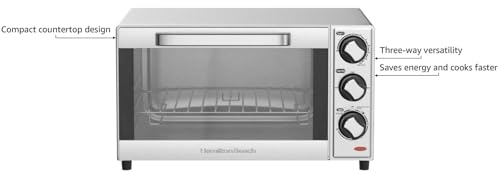 Hamilton-Beach-Countertop-Toaster-Oven-Pizza-Maker-Large-4-Slice-Capacity-Stainless-Steel-31401 Hamilton Beach Countertop Toaster Oven Pizza Maker Large 4 Slice Capacity Stainless Steel 31401