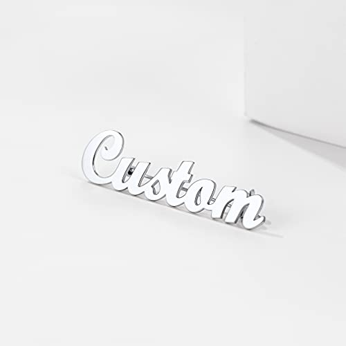 Custom4U Name Brooch Pin Personalized Stainless Steel Customized Name Tag Jewelry For Women #TOP7