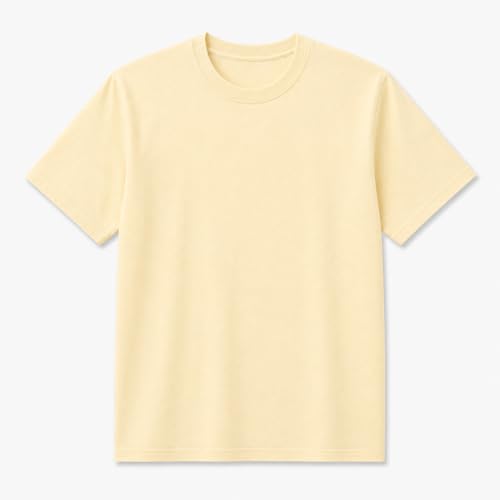 Image of Maydear Men Women Basic T Shirt Cotton Short Sleeve Crewneck Casual Plain Tee Everyday Essential Top