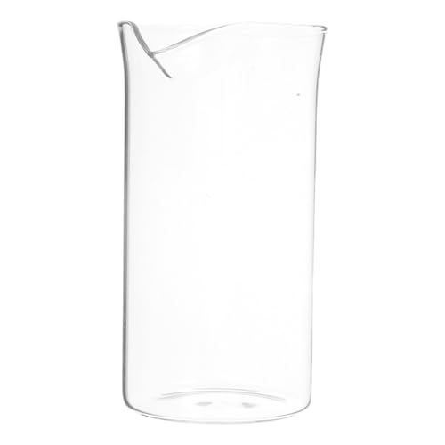 NESTINGHO Taza de Prensa de Café de Vidrio Transparente para Cafetera de 6 Tazas Diseño para Vertido Suave y Accesorio Compatible para Infusor de Té en Casa
