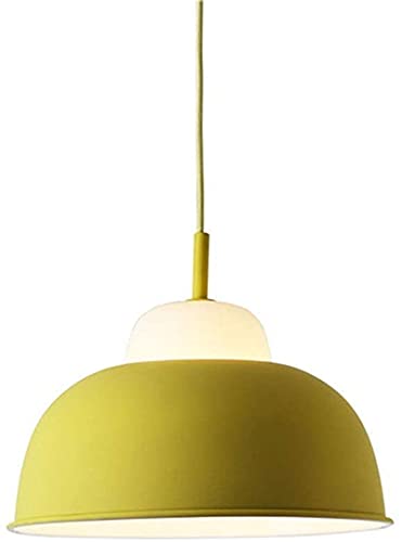 Lustre décoratif lampes suspendues nordiques jaunes pour chambre et salon