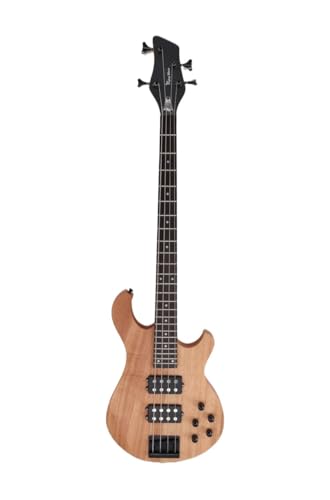 Basse 5 cordes bois naturel guitare basse électrique de qualité - 3