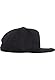 Flexfit Kinder Pro-style Twill Snapback Youth Cap Kape, Schwarz, 6-14 Jahre