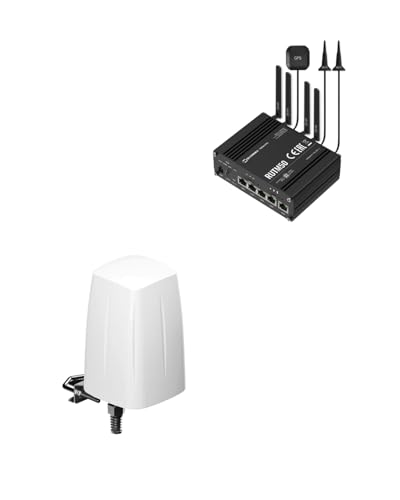 Image of Teltonika RUTM50000000 Industrial 5G Cellular Router with Teltonika PR1ICA70 Outdoor Antenna