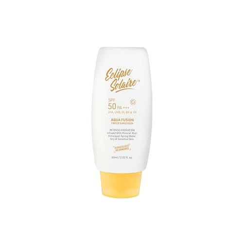 Image of Aqua Fusion Sunscreen SPF50 | 5X Protection with SPF 50 PA+++ | Infused with Himalayan Spring Water | Non-Greasy, For All Skin Types - 60ml