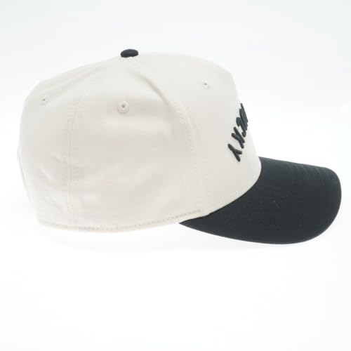 Image of Black Clover, Unisex, Upside Down Luck 1 Adjustable Hat, Creme /Black Hat /3D Embroidery, One Size