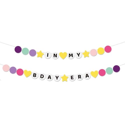 Xronslute In My Birthday Era Banner Friends Singer Birthday For Party FavorsParty Decorations Bday Photo Booth Backdrop