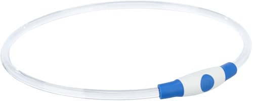 Flash Leuchtring USB, S–M: 40 cm/ø 8 mm, blau