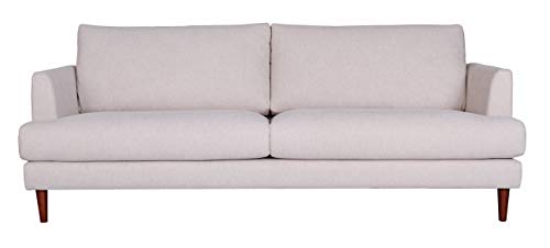 Amazon Brand – Rivet Canton Deep Mid-Century Modern Sofa Couch, 88.6"W, White #TOP3