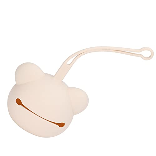 Generic Silikonowy Pojemnik na Smoczek w Kształcie Niedźwiedzia Etui Podróżne do Przechowywania, Przenośny Klips na Smoczek, Akcesoria do Zatyczek Uszu, Ochronny Uchwyt Klej Dentystyczny dla (Kolor