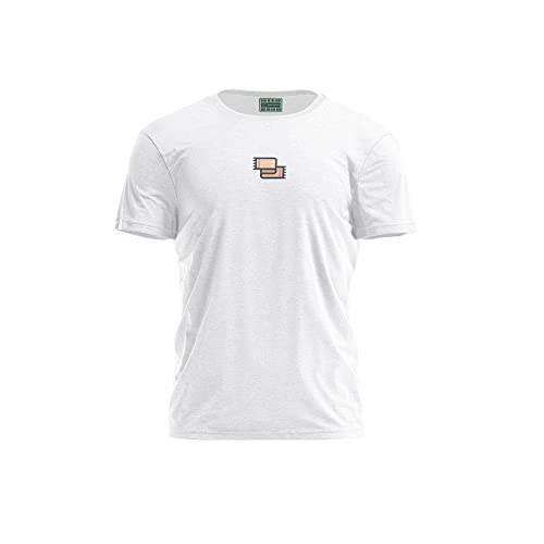 T-Shirt Homme Blanc Butswi-104530-S idéal pour le style casual quotidien