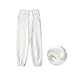 Boys Cotton Joggers Pants Kids Husky Fashion Trouser Loose Fit Baggy Lightweight Sweatpants Straight Leg Track Pants Beige