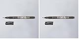 Tombow FUDENOSUKE - Rotulador base agua punta elástica dura. Negro. (Paquete de 2)
