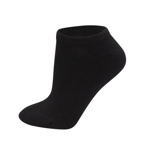 Hanes Womens Value Pack, No Show Soft Moisture-wicking Socks, Available In 10 And 14-packs, Black - 14 Pack, 5-9 US - image 4