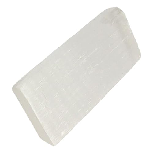 ULTECHNOVO Polished Selenite Charging Plate Sleek Crystal Tray for Decorative Centerpiece Unique Present Pure Transparent Appearance Versatile Display for Various Design Styles