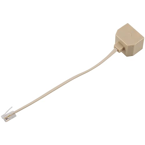 Kueohse Adaptateur répartiteur pour téléphone RJ11 vers double prise RJ11