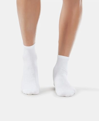 Image of Jockey 7106 Men Compact Cotton Elastane Stretch Ankle Length Socks With StayFresh Treatment (Pack of 2)
