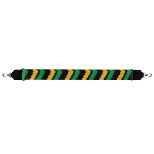 Image of TODIYADDU Yellow Green Stripe Bag Straps for Handbags Replacement Wide Shoulder Strap Straps for Crossbody Bags Women Fit for Handbag Wallet Crossbody Computer Bag for Girls Mom Men