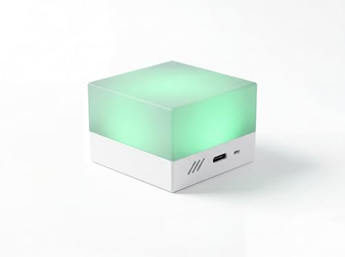 Tinysquare AirCube Luftqualitätssensor mit Zigbee 3.0 für Home Assistant misst CO2 VOC Temperatur Luftfeuchtigkeit und AQI 100% lokal ohne Cloud Open Source kompakt (52 mm) USB-C