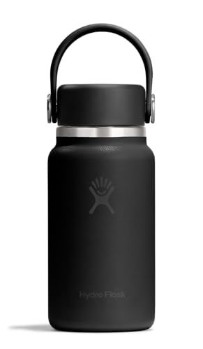 Image of Hydro Flask Micro Bottle - Insulated Mini Leak Proof Flask for Purse or Pocket in 6.7 Oz Tonal Black