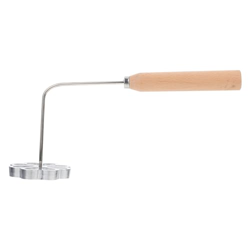 Lurrose Bunuelos Moule avec poignée Rosace Timbale Fer Set de Moules à gaufres pour la cuisson de produits ménagers frits pour la cuisson dans cuisine Forme...
