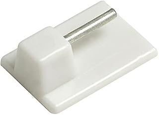 Self Adhesive Stick On Hooks for Curtain Net Wire (Pack of 10)