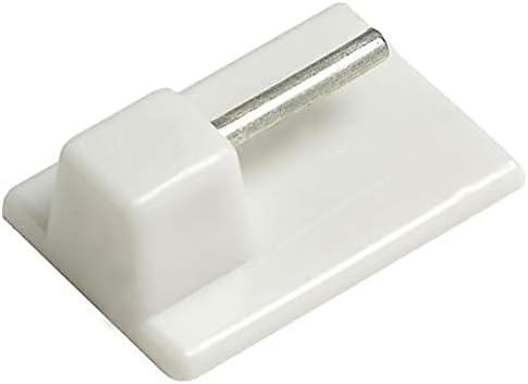Self Adhesive Stick On Hooks for Curtain Net Wire (Pack of 10)