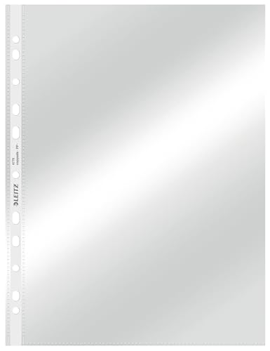 LEITZ Buste perforate DE LUXE PPL lucido - f.to A4 - 47700002
