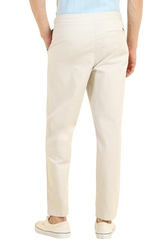 Image of Allen Solly Men's Cargo Pants | Regular Fit | Pull-Up Elastic Waist | Multi-Pocket Design | Travel & Outdoor Wear