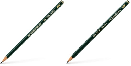 Image of Faber-Castell Castell 9000 Graphite Pencil - 5B (Pack of 2)