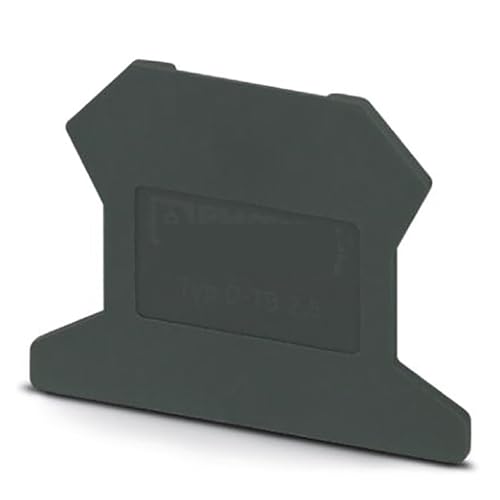 Placa final D-TB 2,5 gris oscuro accesorio de cierre para carril