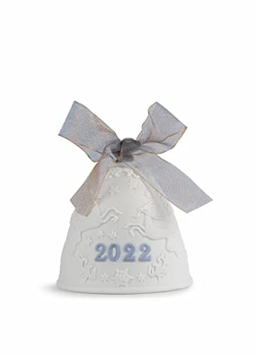 LLADRÓ Campana Navidad 2022. Azul. Campana De Navidad de Porcelana Cover